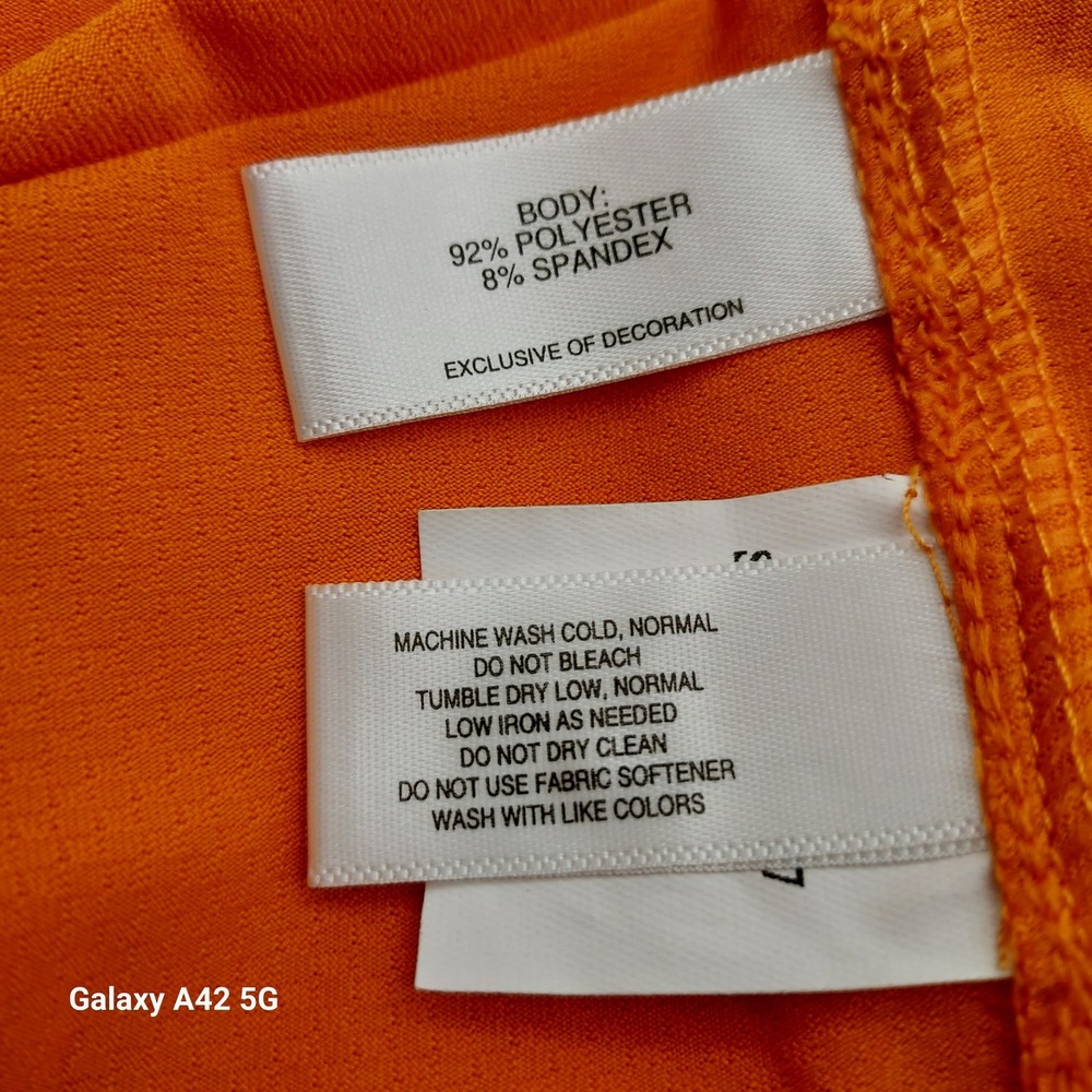 Cutter‎ Buck Orange Burn Survivors Foundation Golf Polo Shirt XXL - Picture 3 of 7